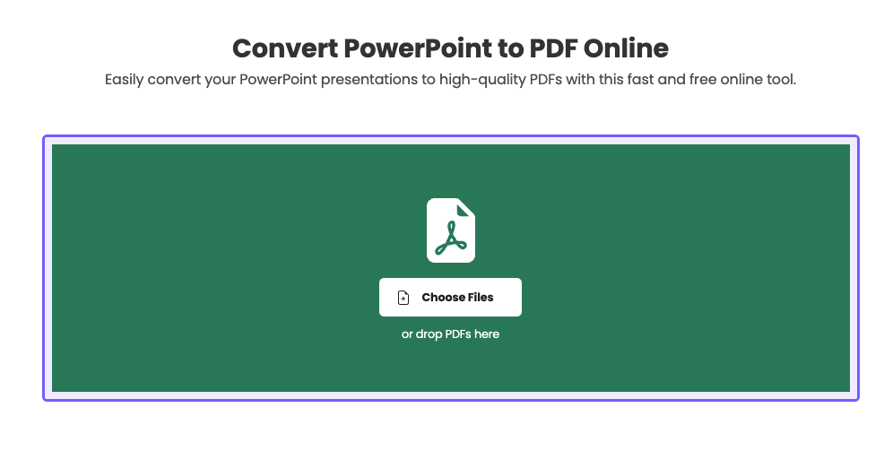 Powerpoint to pdf converter